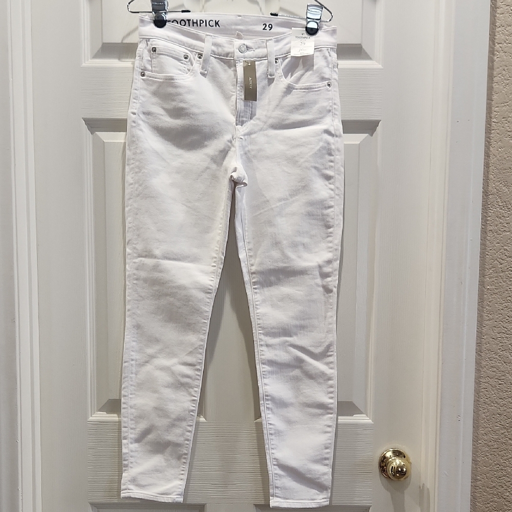 J. Crew Women's Crisp White Skinny Jeans